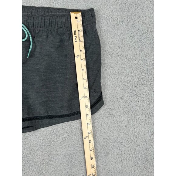Prana Women's Mariya Shorty Shorts Dark Charcoal Gray Size Large SPF 50+ Stretch - Picture 6 of 12